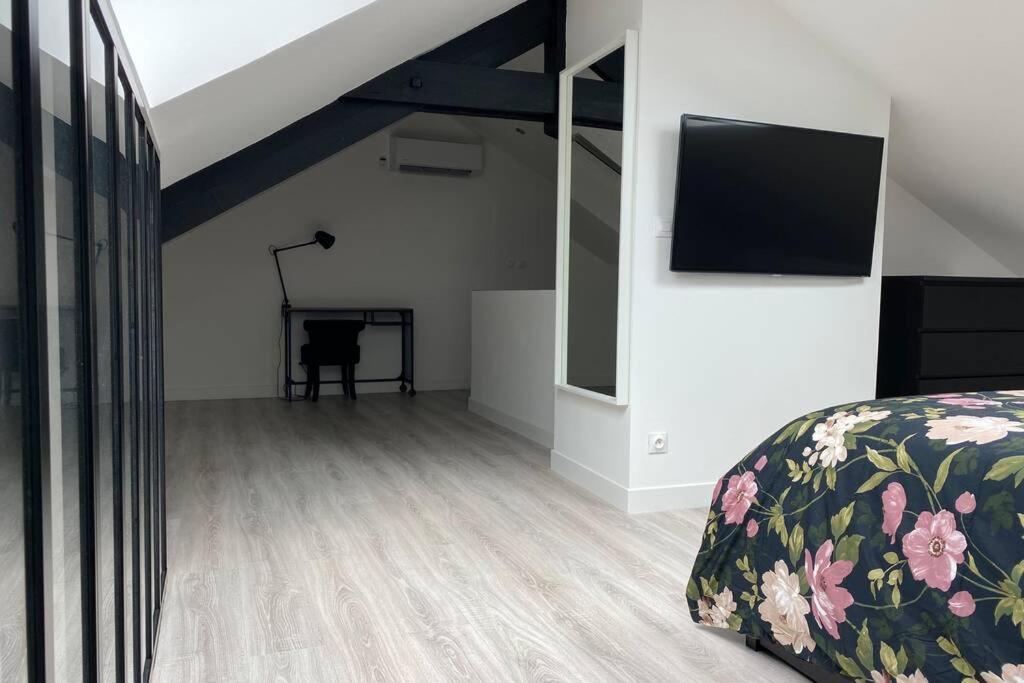 70M2 Climatise - Parking Prive - Lycee Roosevelt - Reims Arena Apartment Luaran gambar