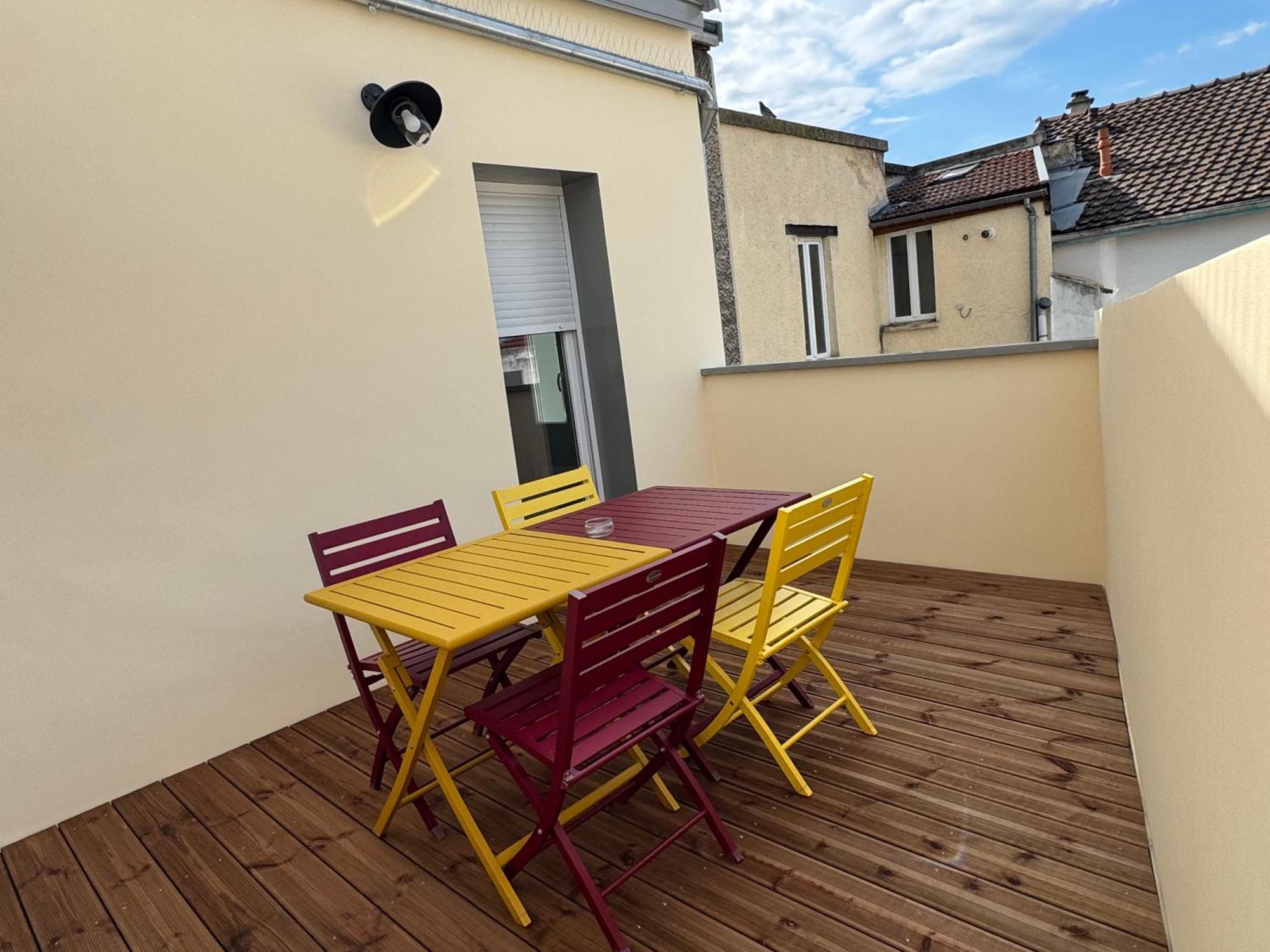 70M2 Climatise - Parking Prive - Lycee Roosevelt - Reims Arena Apartment Luaran gambar